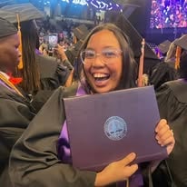 Aya, ONH Class of 2019 graduate, celebrating at Cal State graduation