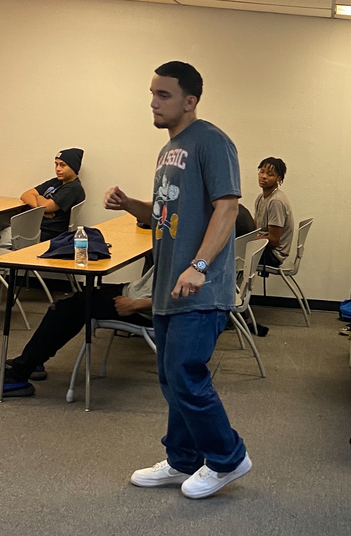 Coach Mario facilitating