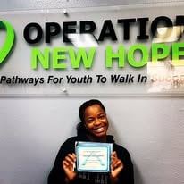 Inland Career Education Center CNA graduate 2023 at Operation New Hope