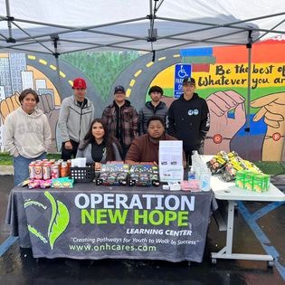 ONH Learning Center booth at community event