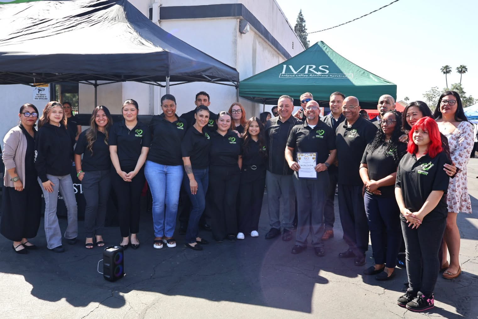ONH full team photo at IVRS community event